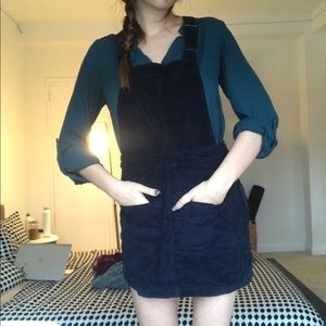 Velvet Overall Dress